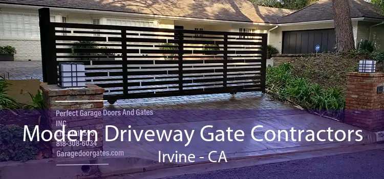 Modern Driveway Gate Contractors Irvine - CA