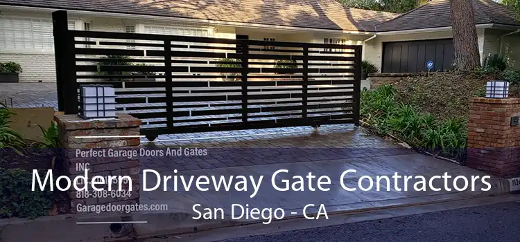 Modern Driveway Gate Contractors San Diego - CA
